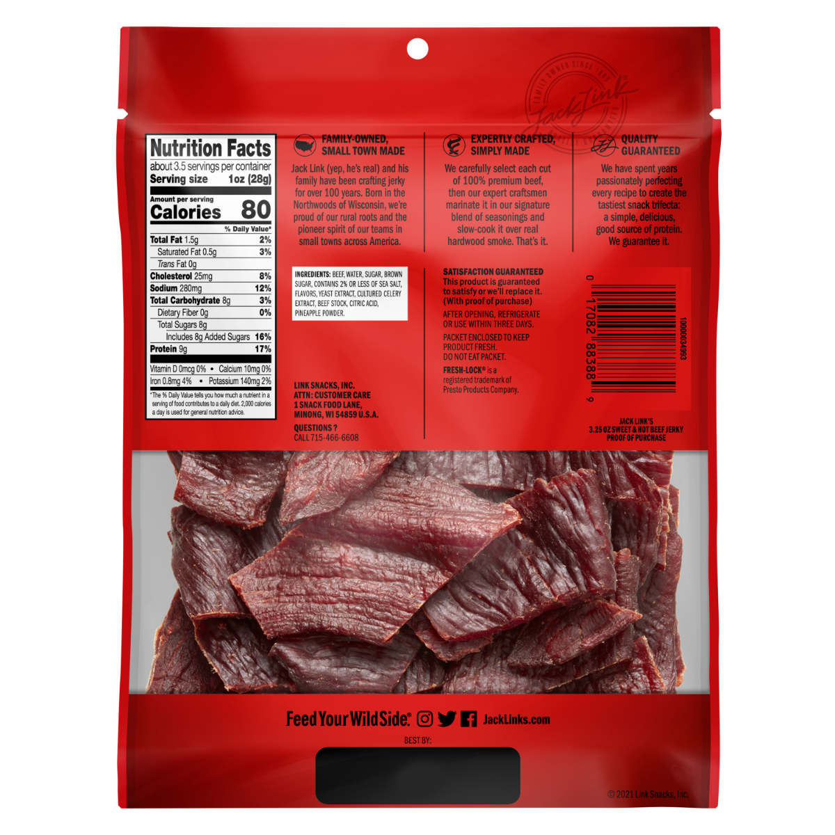 Sweet & Hot Beef Jerky